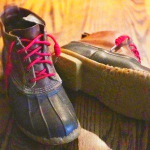 Leather LL Bean Duck Boots